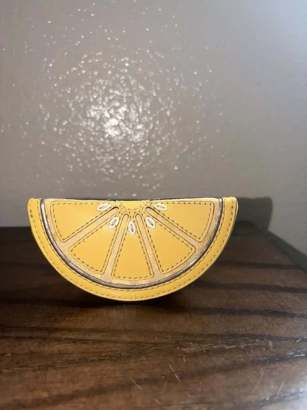 Coach Lemon Slice Leather Paperweight